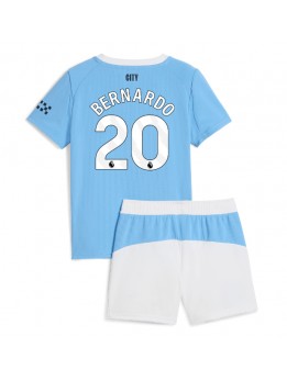 Manchester City Bernardo Silva #20 Replika Hemmakläder Barn 2025-26 Kortärmad (+ byxor)